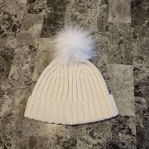 J.crew Ribbed Pom Beanie Hat NWT